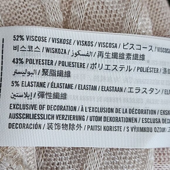 Abercrombie & Fitch Oatmeal Ribbed Knit Long Sleeve Henley - Picture 6 of 6